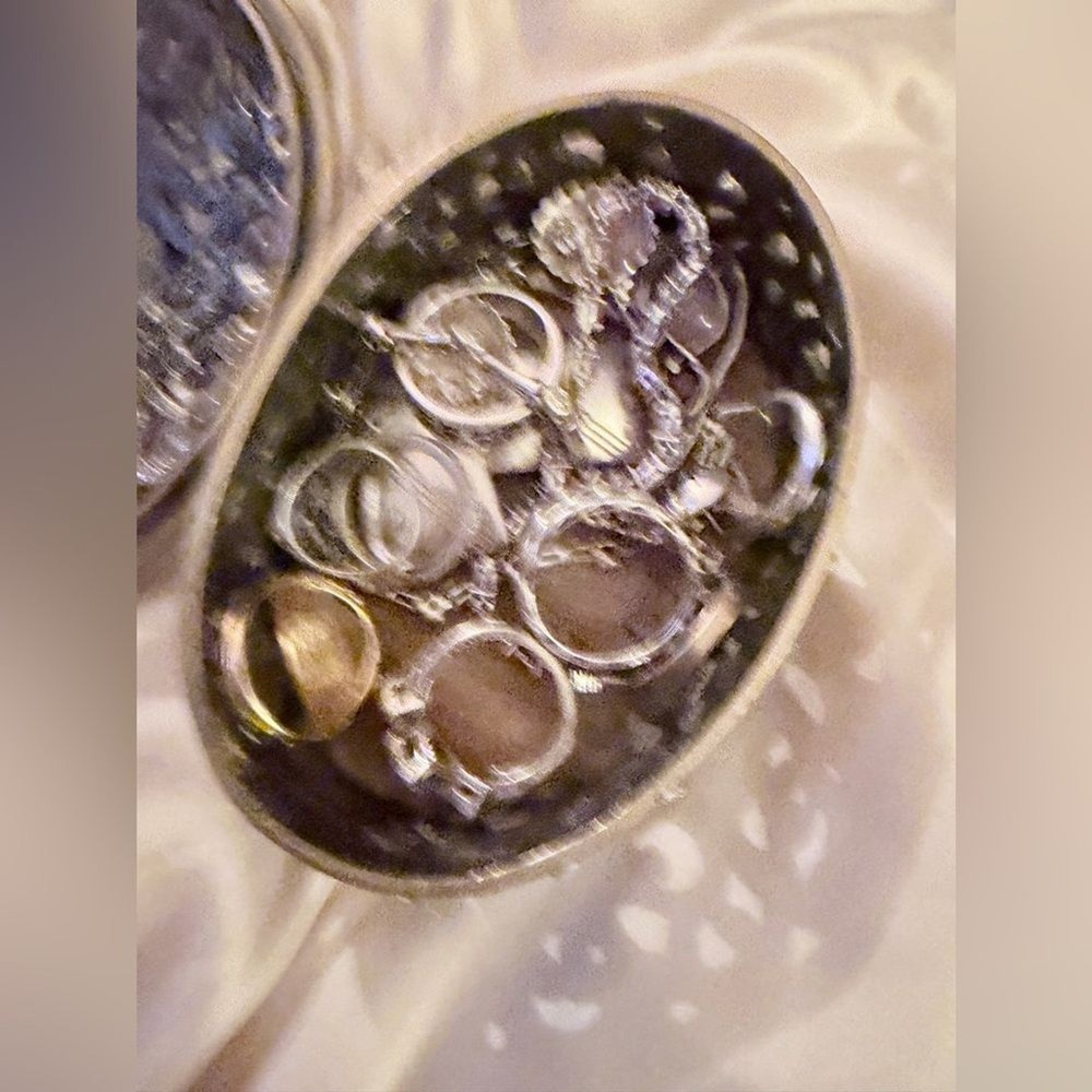 Elegant Silver and Gold Decorative Accent
