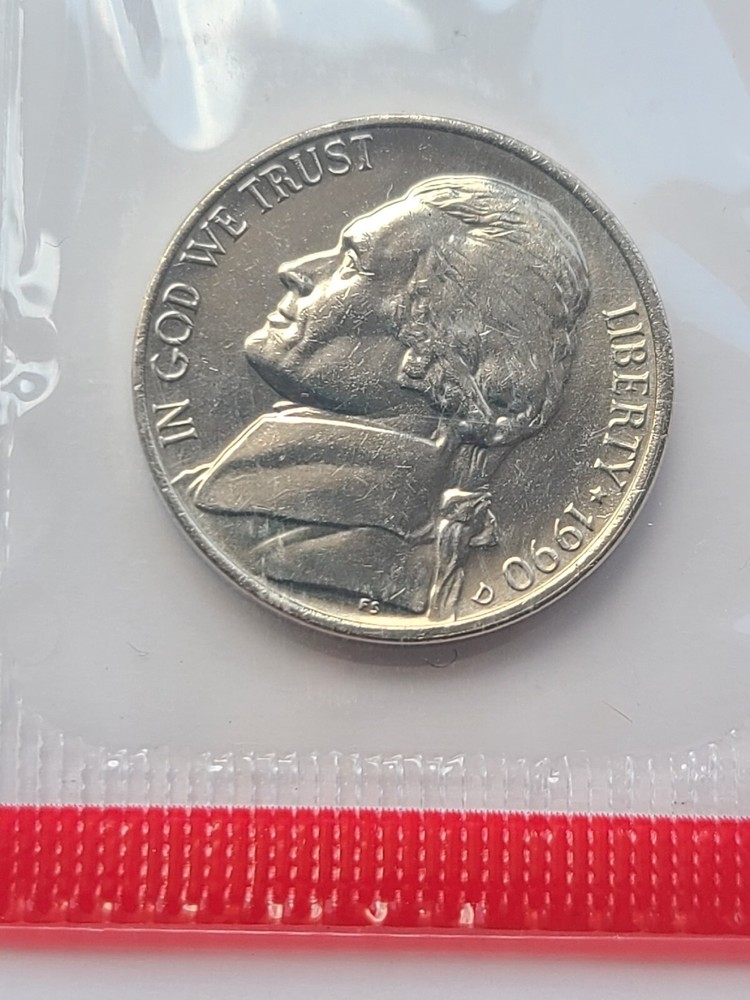 1990 P & D Jefferson Nickels US Mint Cello Uncirculated