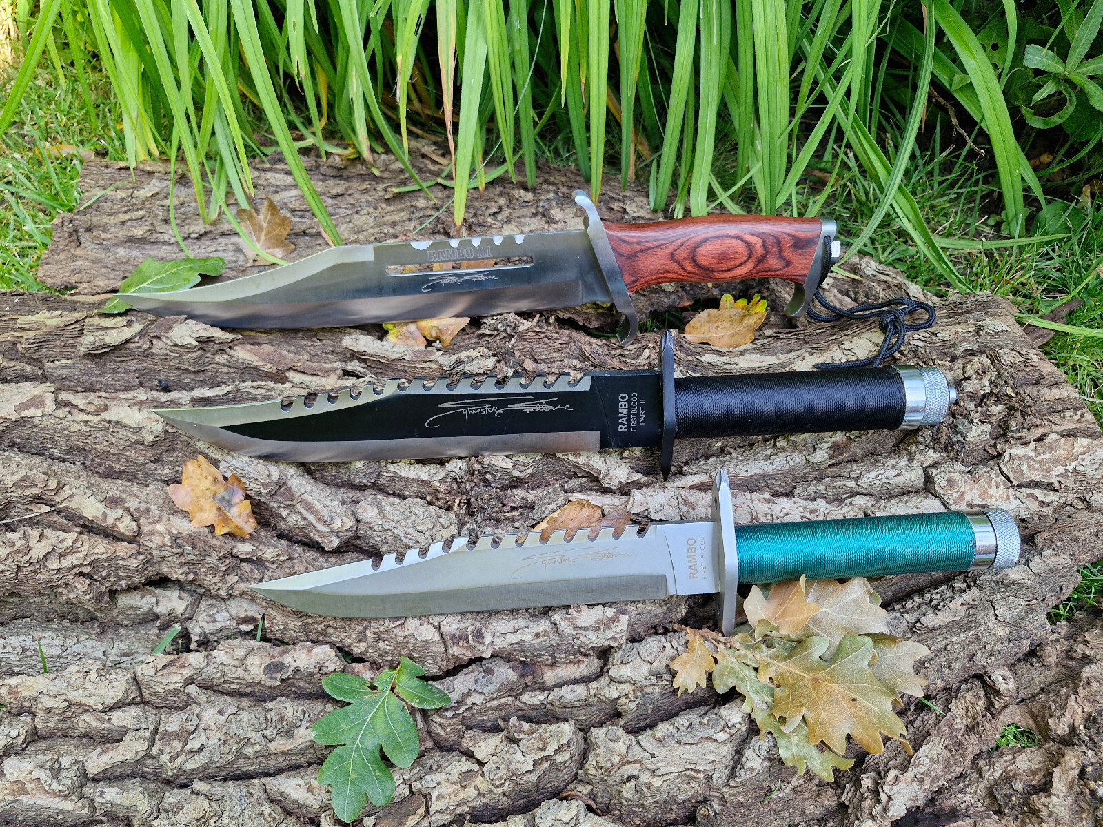 Hunting Knife Rambo Knife Set -Rambo 1/2/3 Complete Set Signature Edition-,,