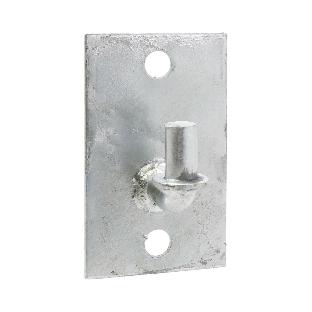 Chain Link Heavy-Duty Wall Mount Male Gate Hinges (2 Pack)