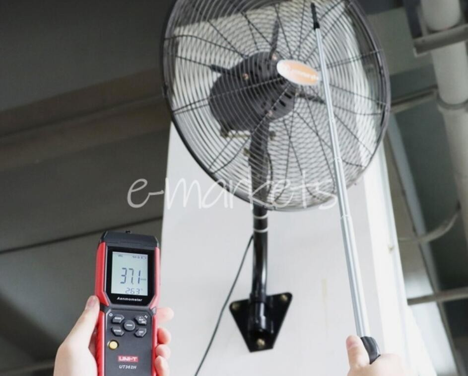 UNI-T UT362H Hot Wire Anemometer Sensor Wind Velocity/Volume/Temperature Tester