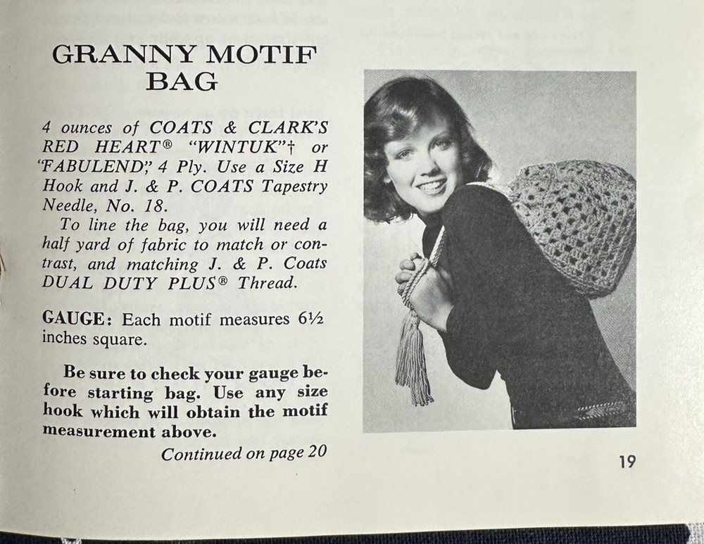 Learn to Crochet Pattern Booklet 1970's Vintage Basic Instructions Cloche Poncho