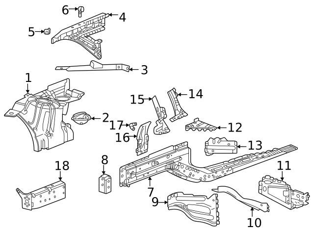 Genuine GM Rail End 84941925