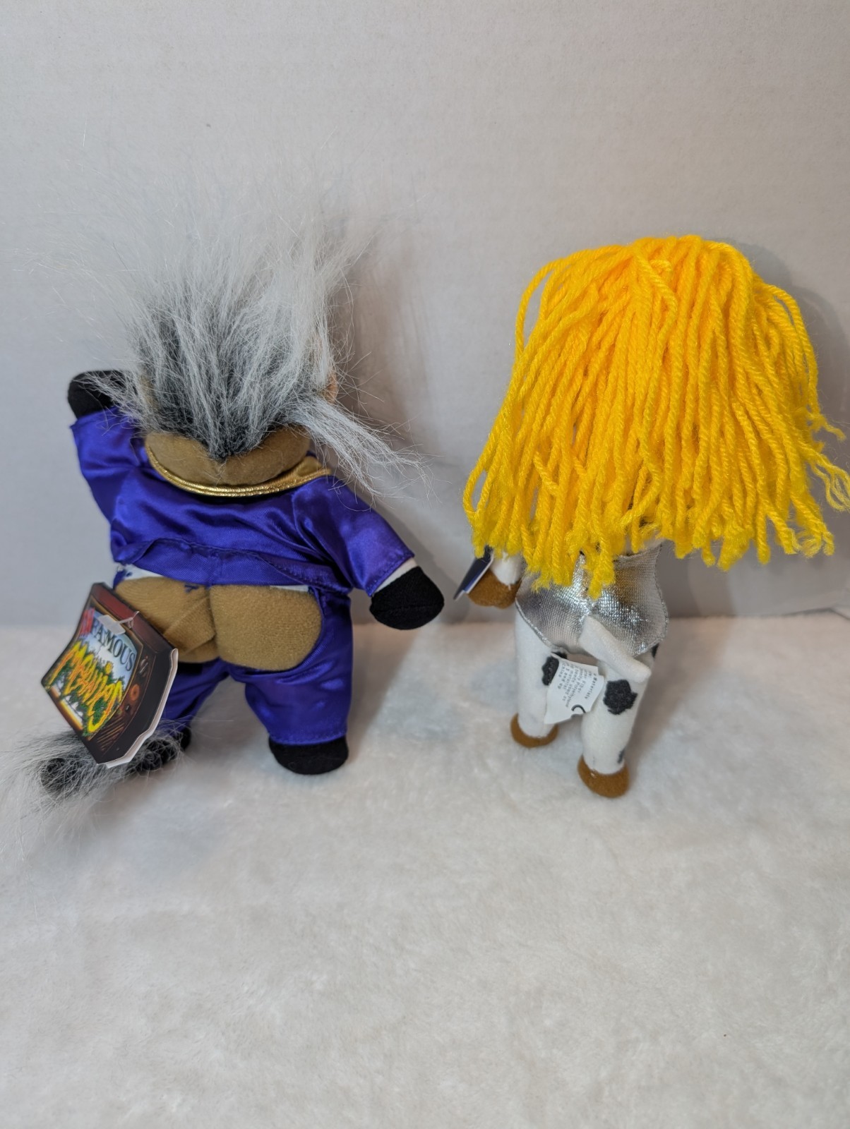 Vintage 90s Meanies Plush Lot Of 8- Infamous Series MADONNA Clinton HOWARD STERN