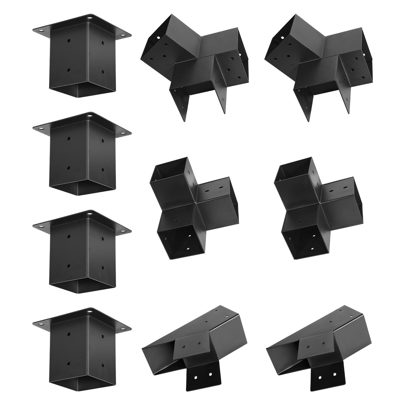 VEVOR 4x4" Pergola Bracket Kit Inner 3.5x3.5 3- and 4-Way Brackets for Gazebo