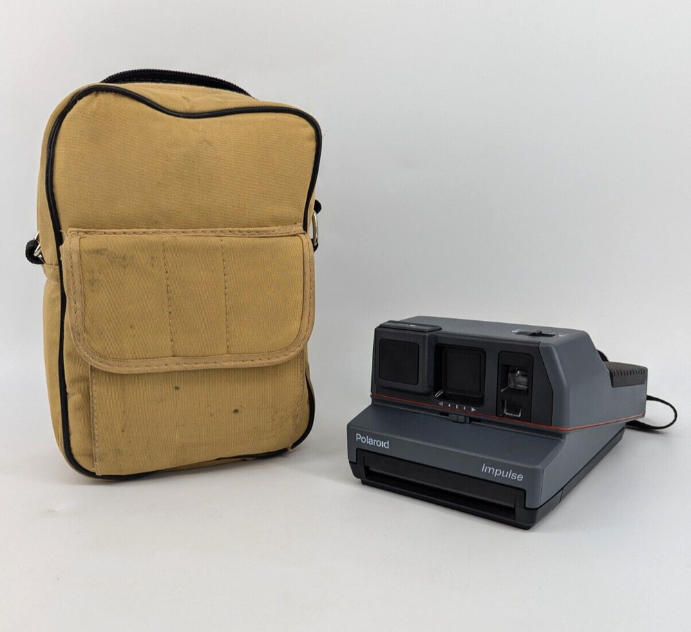 Vintage Polaroid Impulse Camera With Strap and Case