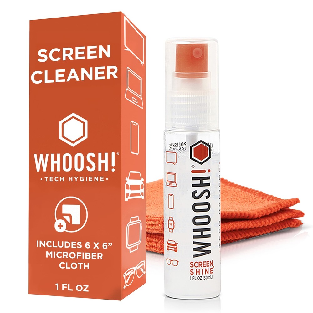 ! Screen Shine Go - 1 fl oz Refillable Screen Cleaner Kit with Microfiber Clo...