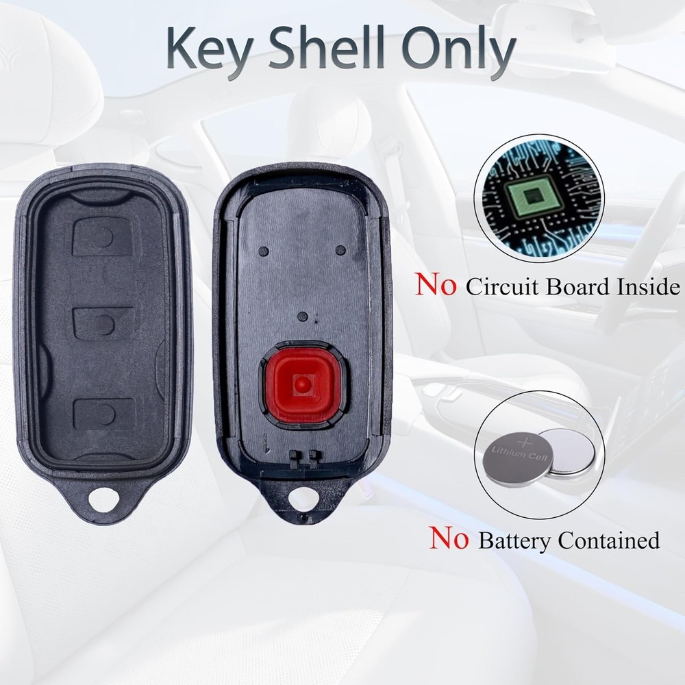 3+1 Button Key Fob Remote Shell Replacement Case Fits 1999–2009 4Runner Sequoia