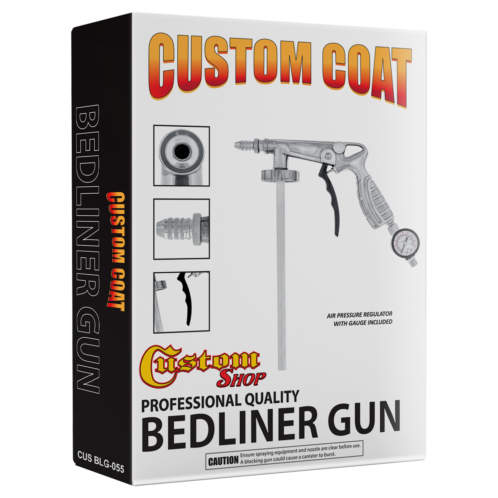 Raptor Tintable Urethane Spray-On Truck Bed Liner Spray Gun, 6 Liters