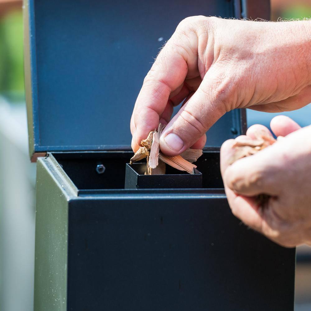 Slow and Cold Smoker Accessory Attachment in Black