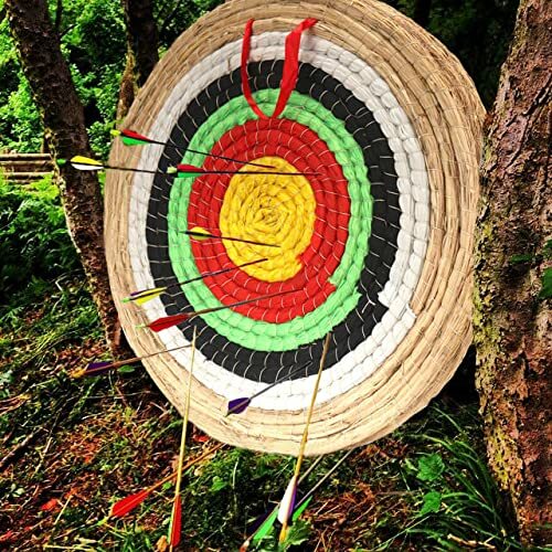 DOSTYLE Traditional Three Layer Solid Straw Round Archery Bow Targets Hunting