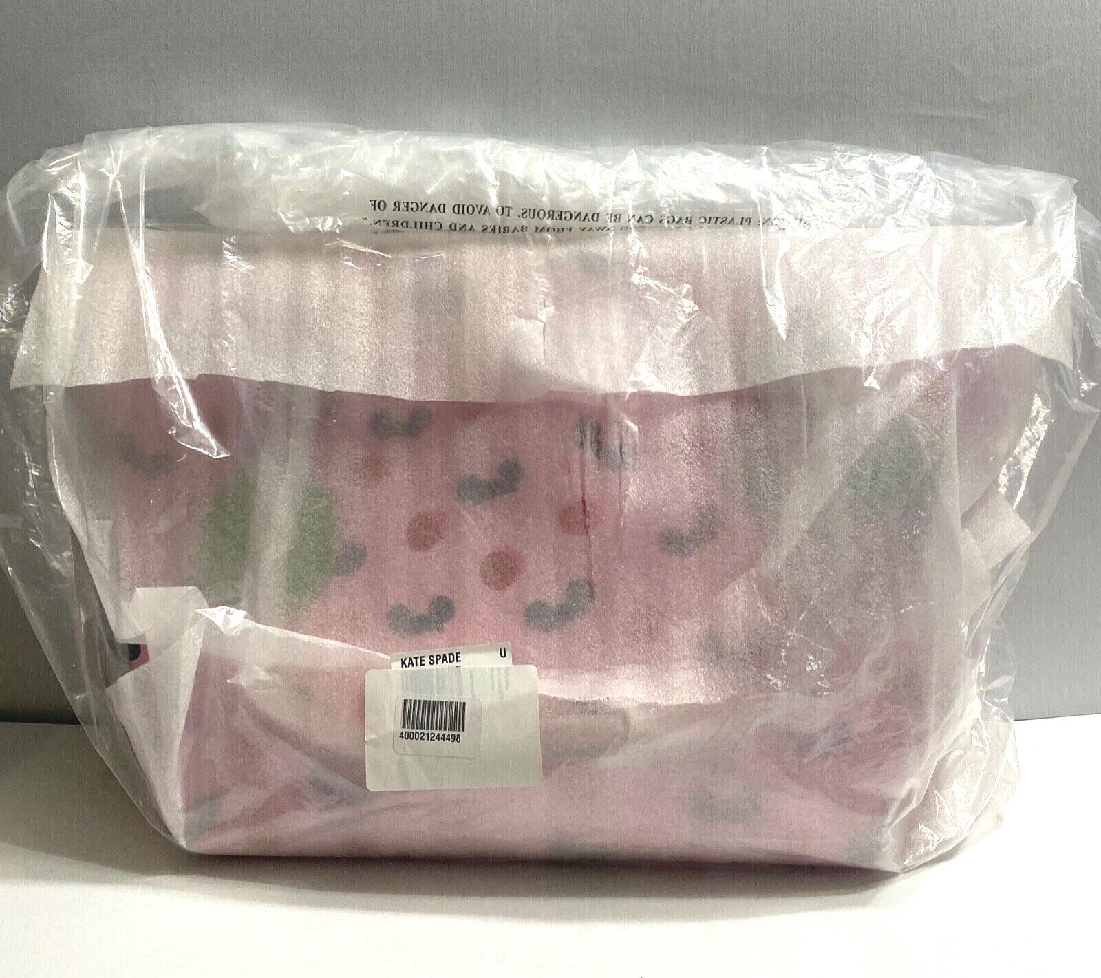 NWT! GENUINE Disney Parks Kate Spade~Mickey Mouse Pink Ears Hat Tote ACTUAL BAG