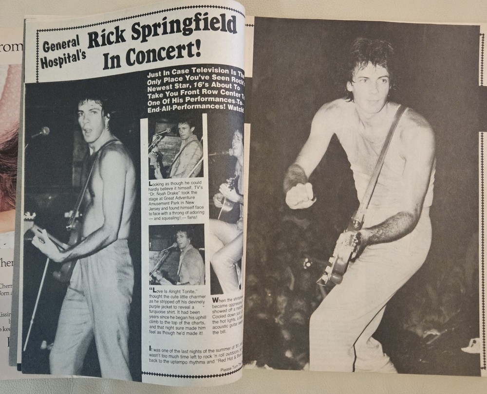 16 Magazine January 1982 KISS ACDC,STYX, VAN HALEN, SPRINGFIELD