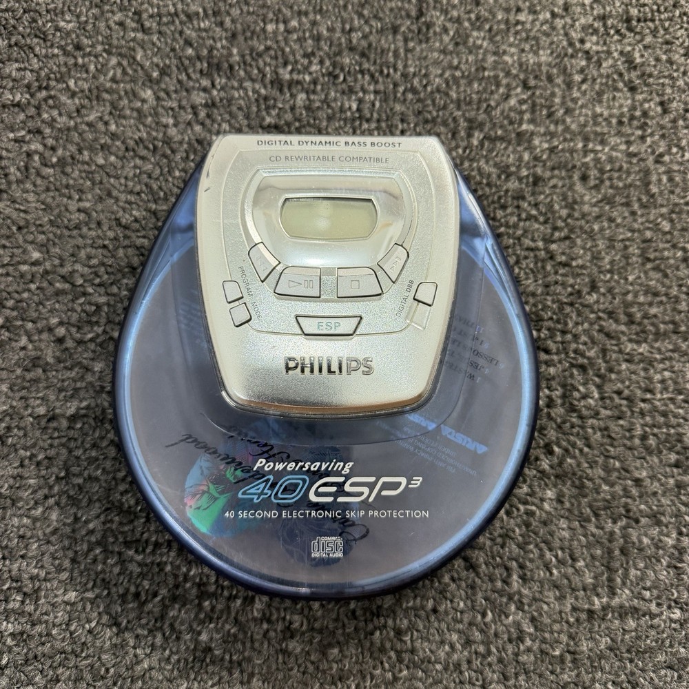 Philips Powersaving 40 ESP3 Personal CD Player 40 Second Skip Protection AZ-9103
