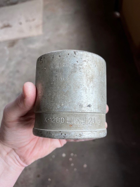 Armstrong 1" Drive 2-1/2" (2.5") Standard Socket X-1280 - 12 Point