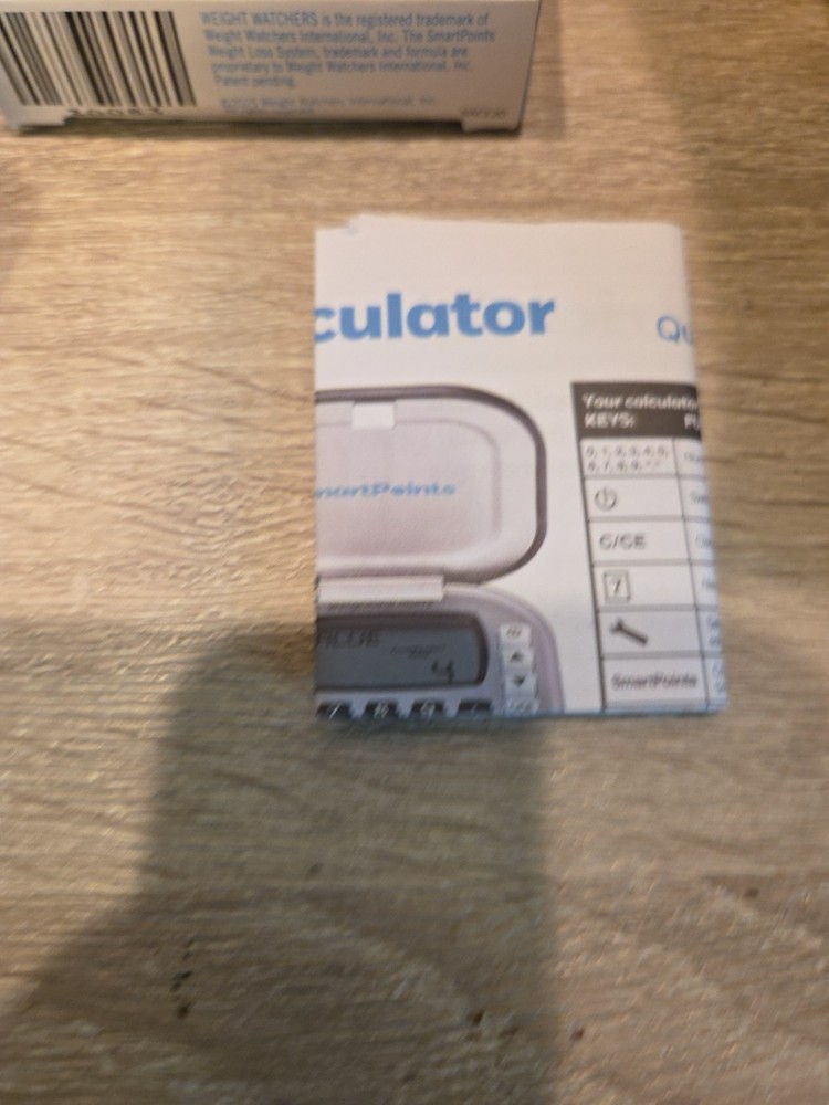 Weightwatchers Smart Points Calculator Open Box NEW