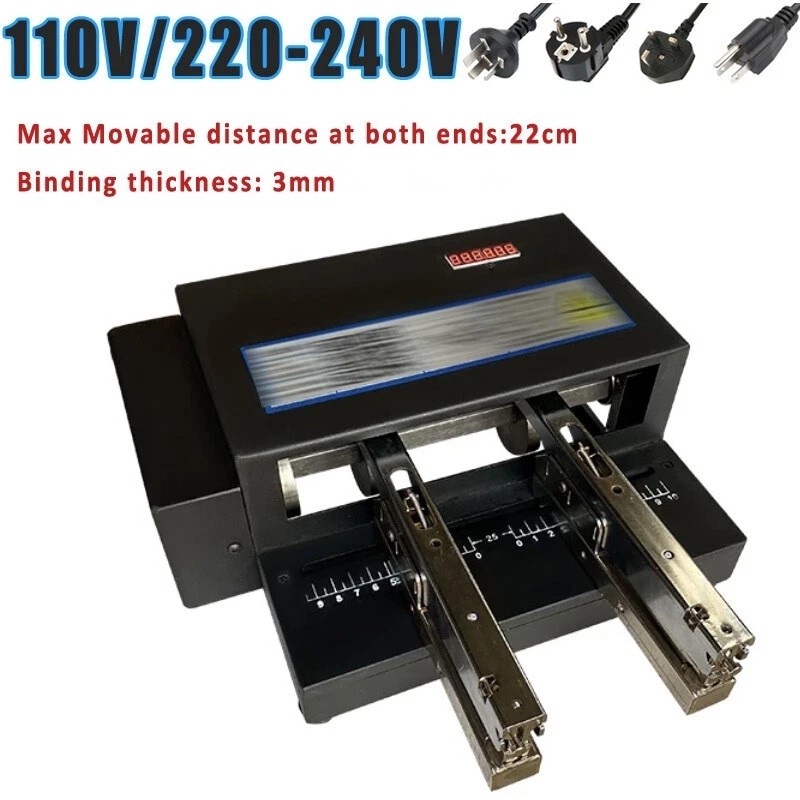 Double Head Stapler Multi-head Electric Card Binding Machine Automatic Binder