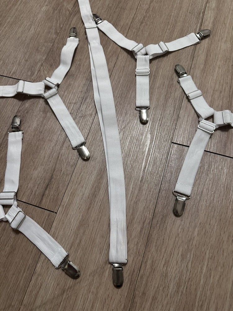 Adjustable Bed Sheet Holder Fastener Straps - 5 Pieces