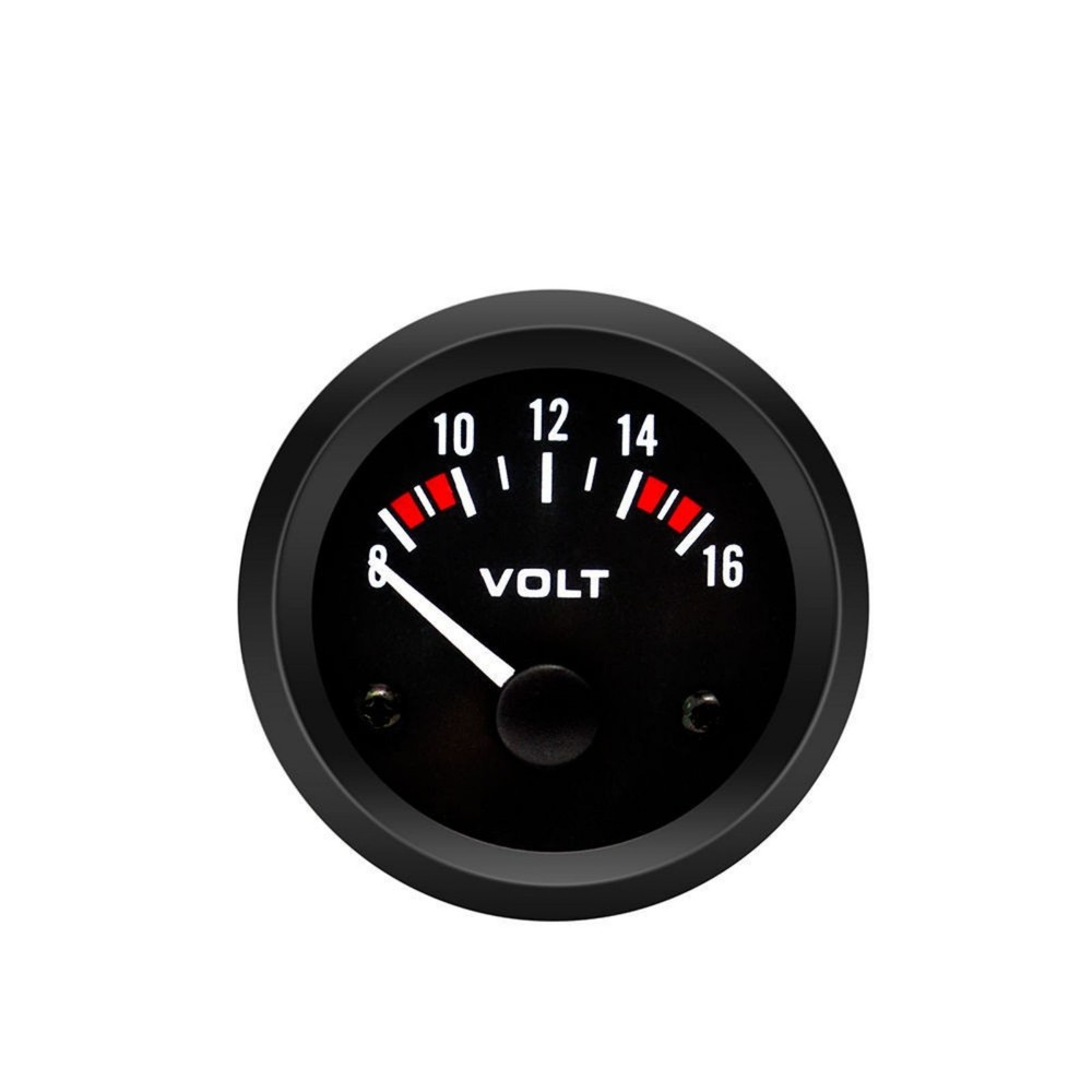 12V 2" 52mm LED 8-16V Voltmeter Voltage Gauge Panel Meter For Motorcycle