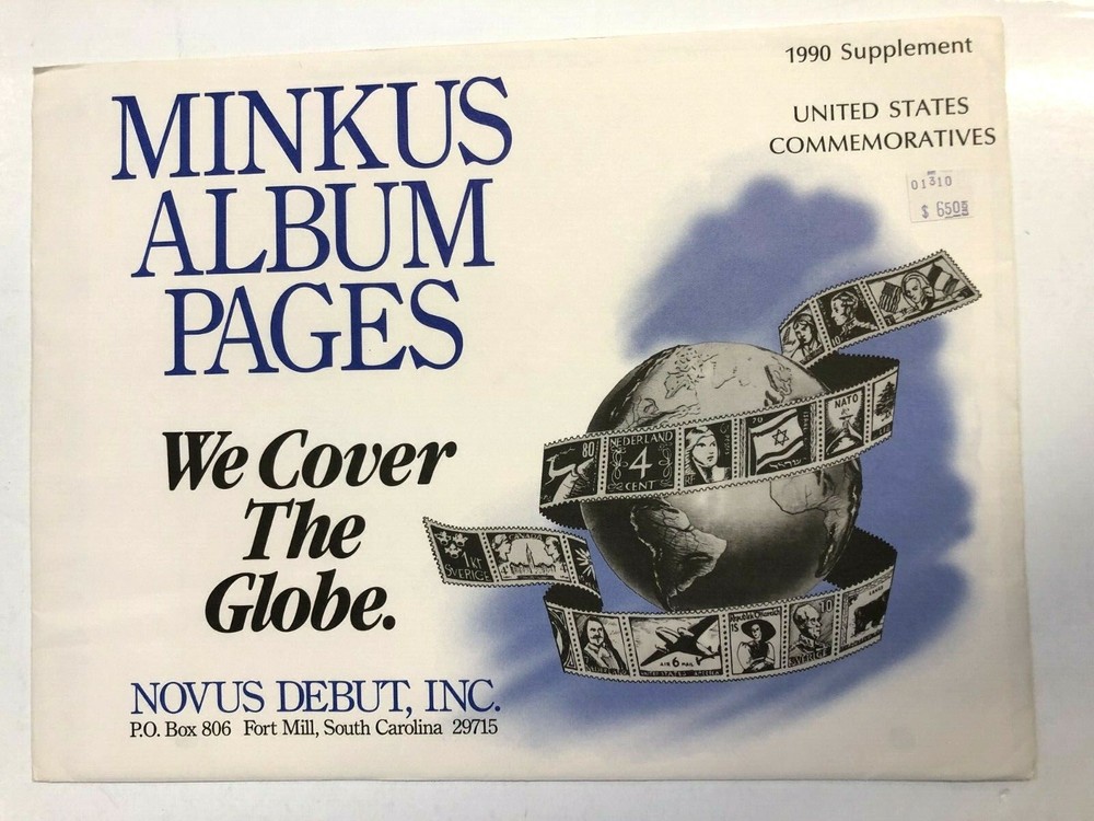 Minkus 1990 United States Commemoratives Stamp Album Supplement