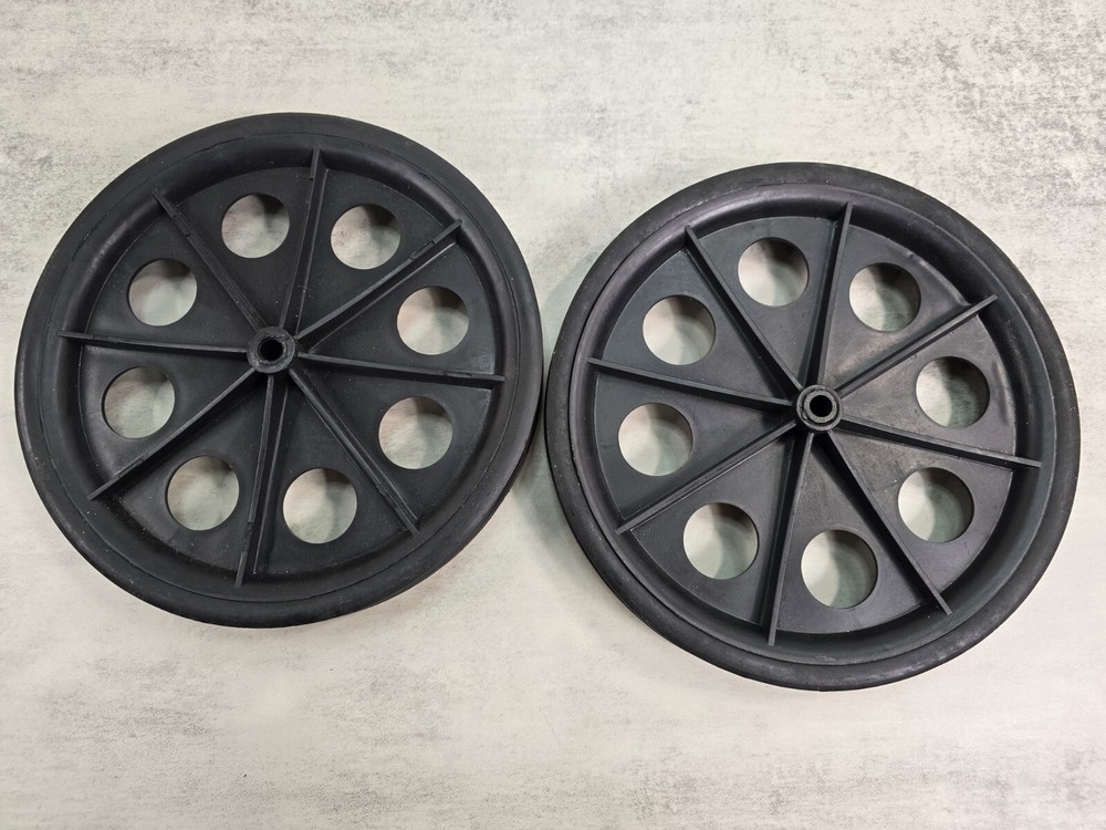 Black Lot 2 Plastic Unbranded Replace Replacement Wheel