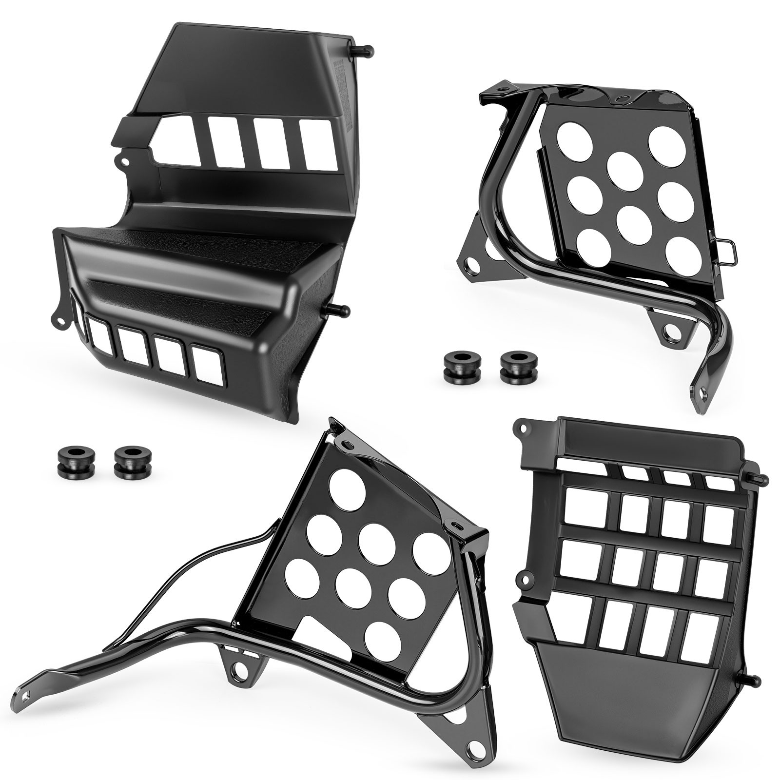 Heel Guards Footrest For Yamaha Banshee YFZ350 Left + Right Nerf Bars 1990-2006