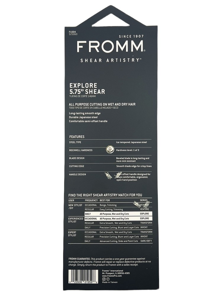FROMM | Explore 5.75" Shear Metal For Expert & New Stylists