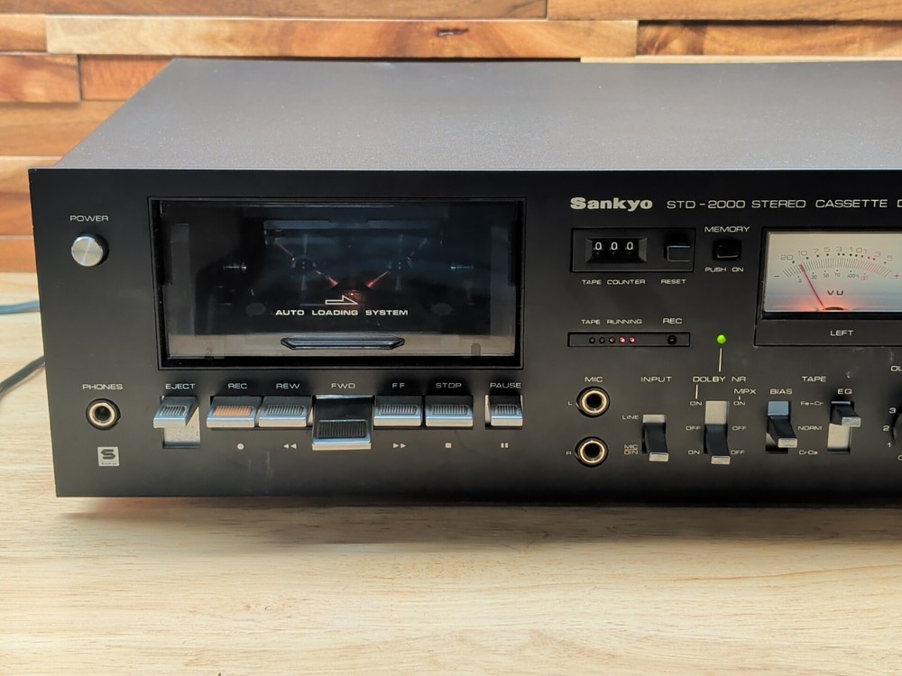 VINTAGE SANKYO STD-2000 STEREO CASSETTE DECK EXCELLENT