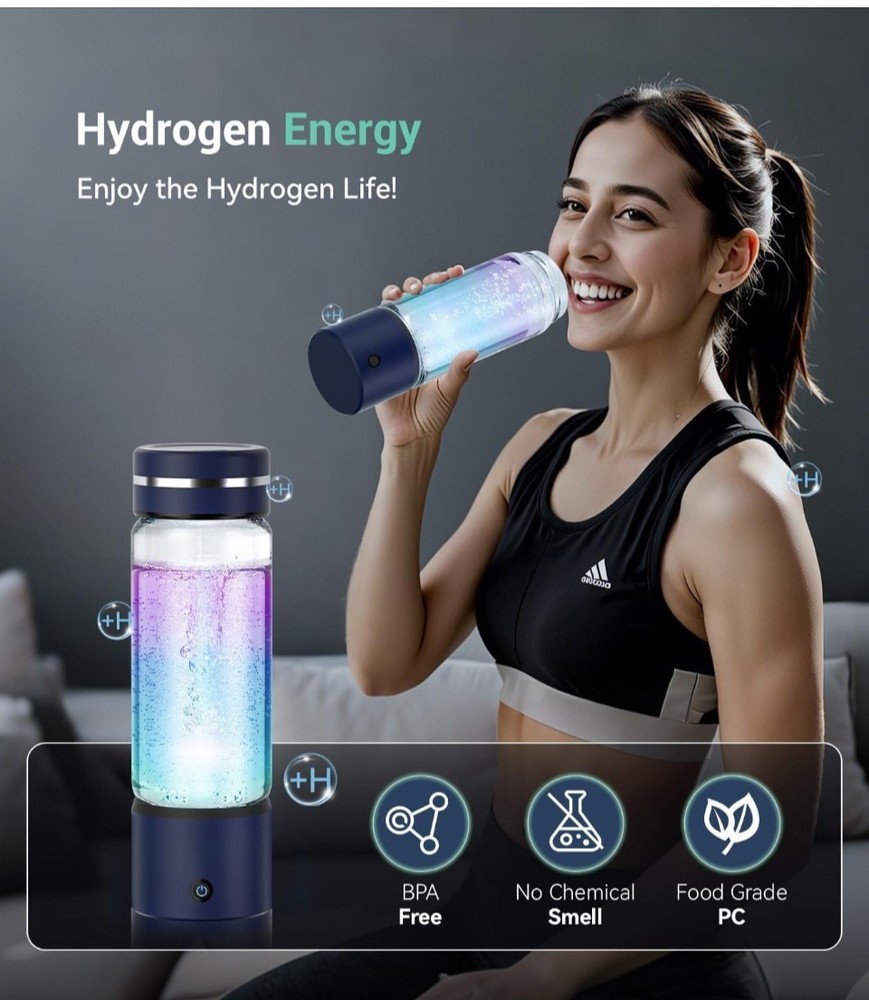 Hydrogen Water Bottle & Double Hydrogen Content, 24-Hour Hydrogen Lock,...