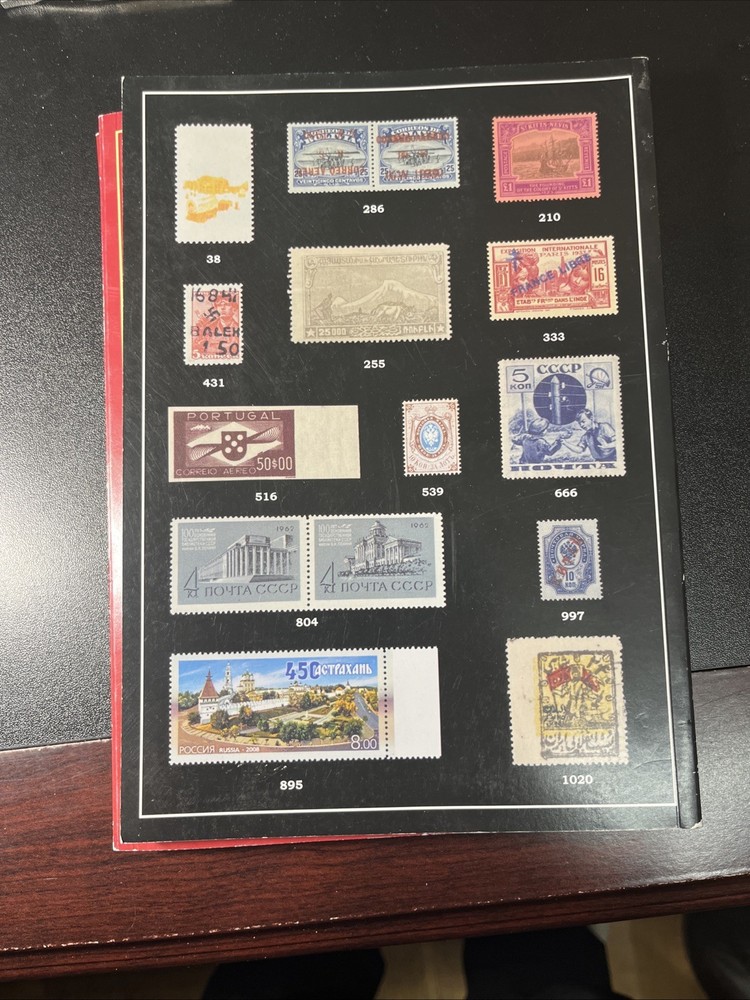 6 Raritan Stamps Rare Worldwide Stamps & Postal History Auction Catalogs