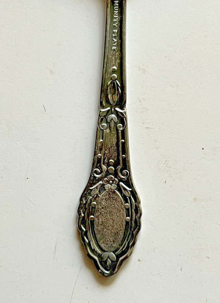 Community Plate RENDEZVOUS Pattern Bonbon or Nut Server Silverplate Spoon