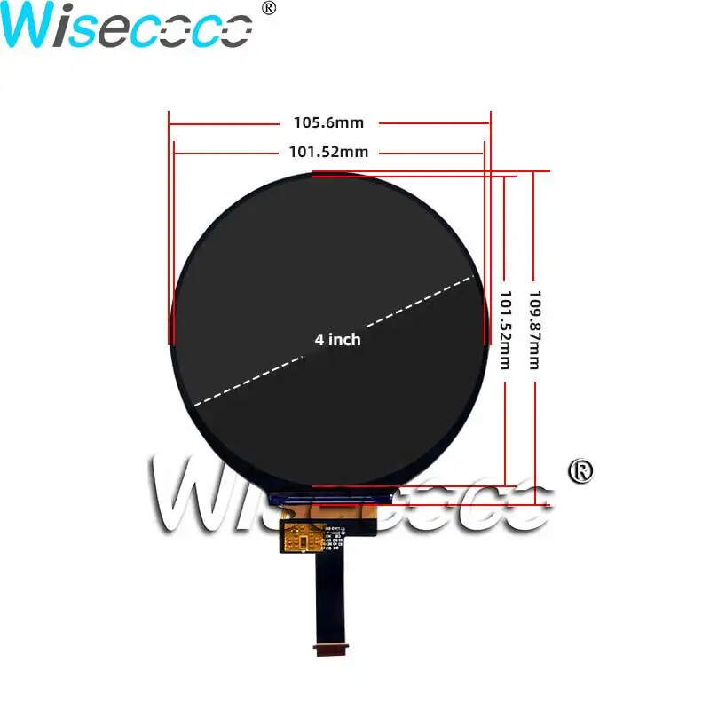 4 Inch 720*720 Round IPS LCD Display Screen HDMI Module Driver Board Controller
