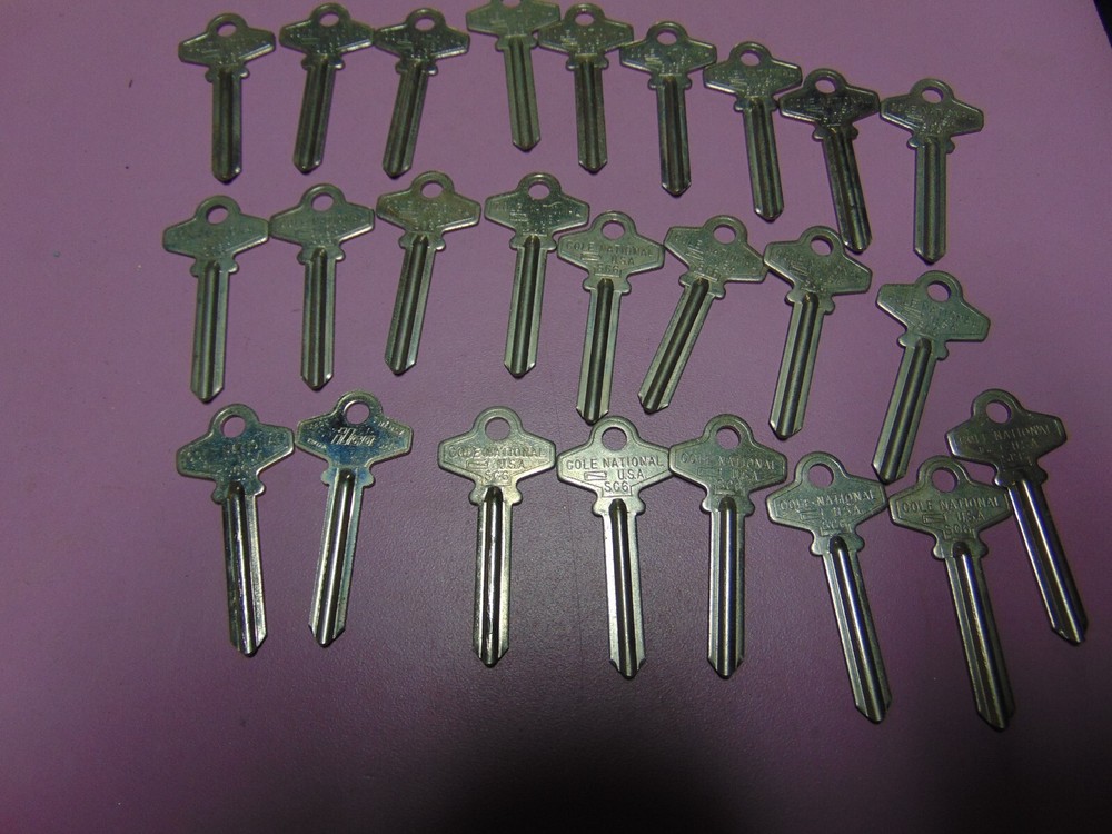 25 KEYS SCHLAGE SC6 KEYS UNCUT LOCKSMITH