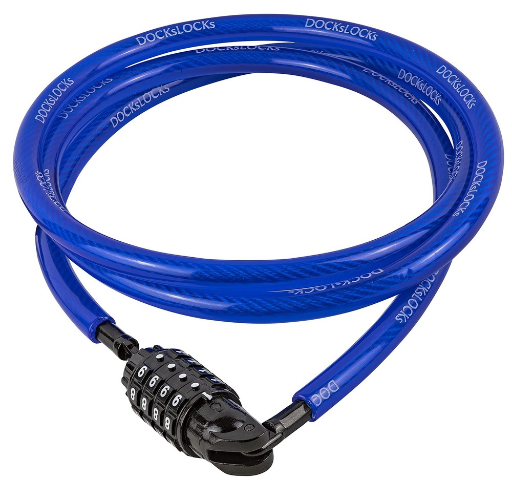 DocksLocks Weatherproof Straight Security Cable Lock (5ft to 25ft Lengths) wi...