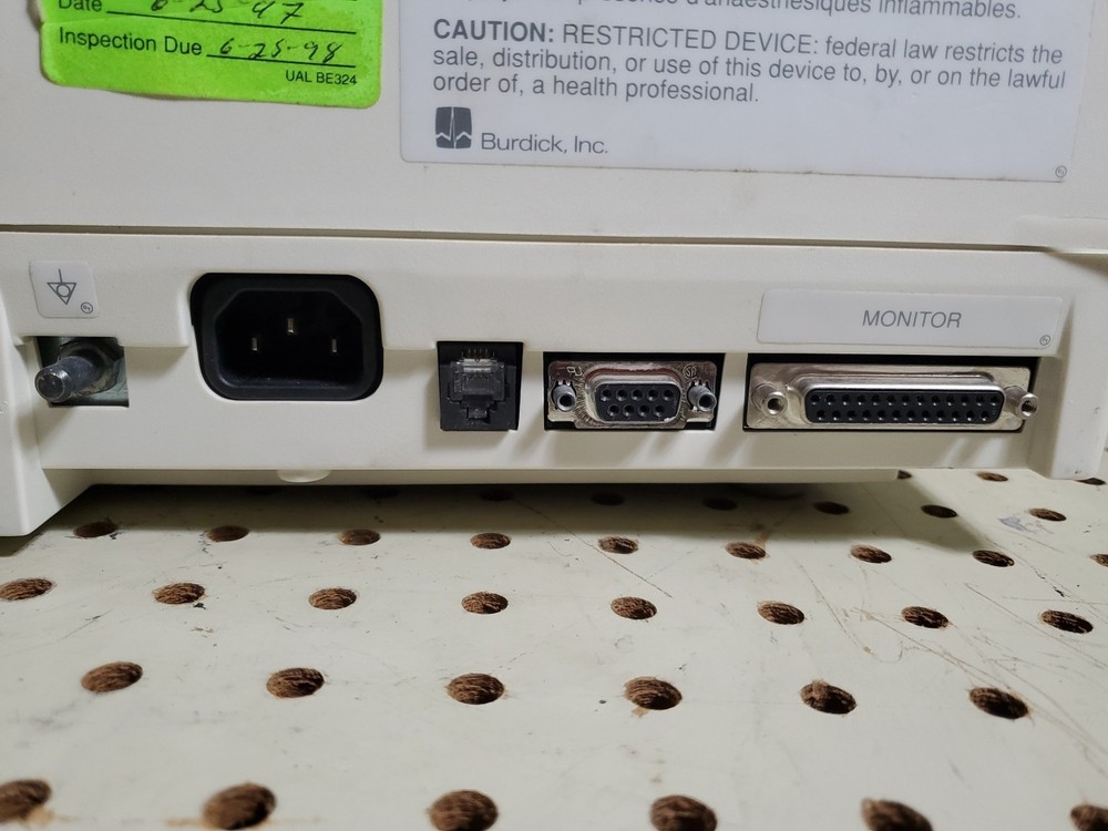 Burdick E350i Interperative Electrocardiograph ECK EKG Machine With Leads 007514