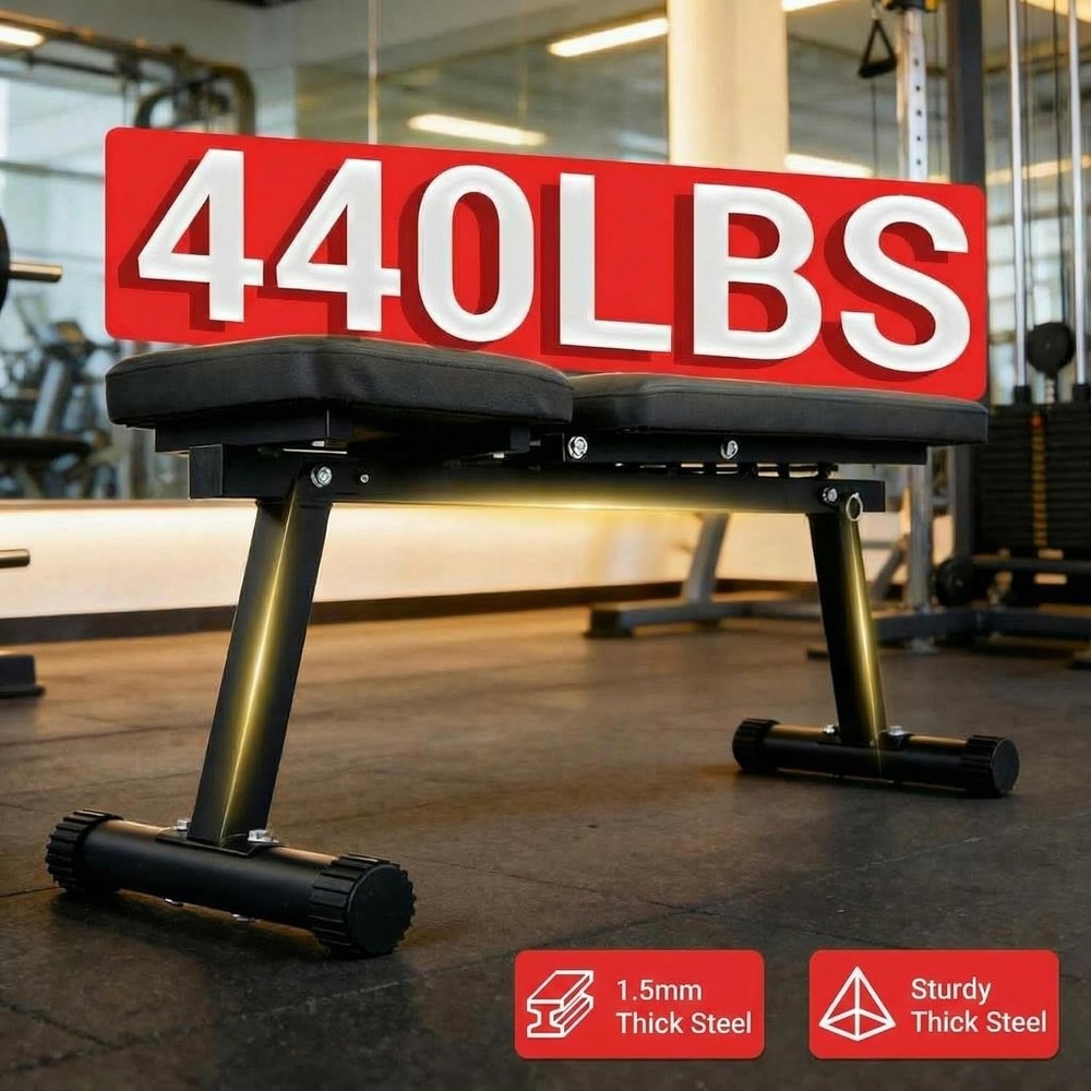 Adjustable Weight Bench Foldable Flat Incline Decline Workout Home Gym Training