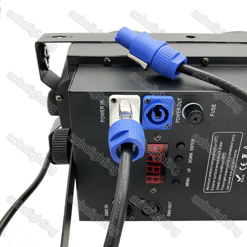 2M 200W Sharpy beam moving head Powercon Cable Lock Connector 7r Powercon In out