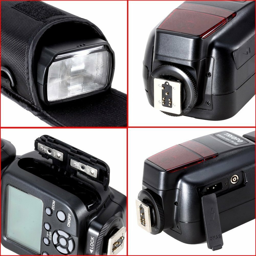 TRIOPO TR-988 E-TTL & I-TTL AF Speedlite TTL Flash for Canon or Nikon, USA