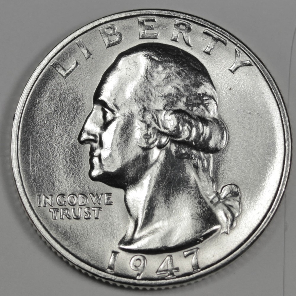 1947-s Washington Quarter.  B.U.   (Inventory A)