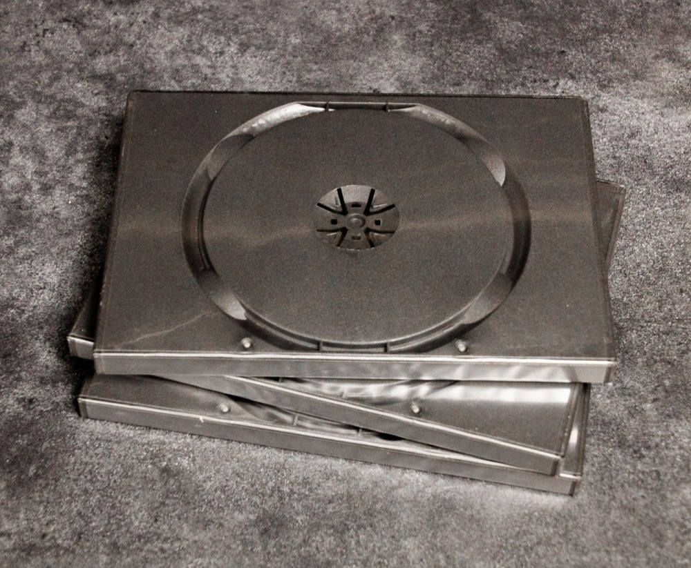 DVD Cases | 3 Pack | Single-Disk | Standard Black Plastic