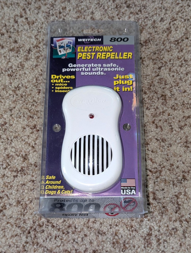 NEW OPEN PACKAGE Weitech 800 Plug-In Electronic Pest Repeller 800 Sq Feet Range