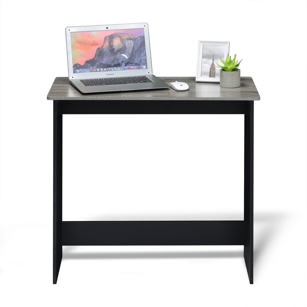 Simplistic Study Table Columbia Walnut W Space Saving & Sturdy Construction