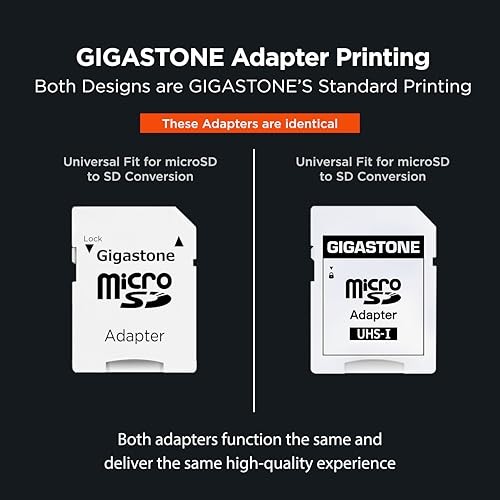 64GB Micro SD Card 5-Pack, Camera Plus, MicroSDXC Memory Card for Red/White