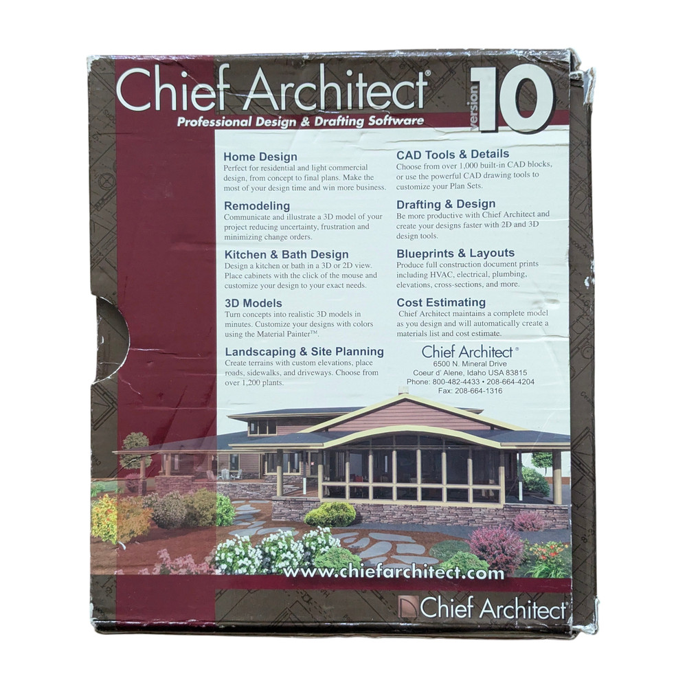 Chief Architect Version 10 Manuals Set Getting Started + Reference No Software