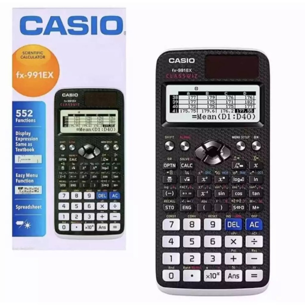 Casio FX-991EX ClassWiz Scientific Calculator 552 Functions Advanced Engineering