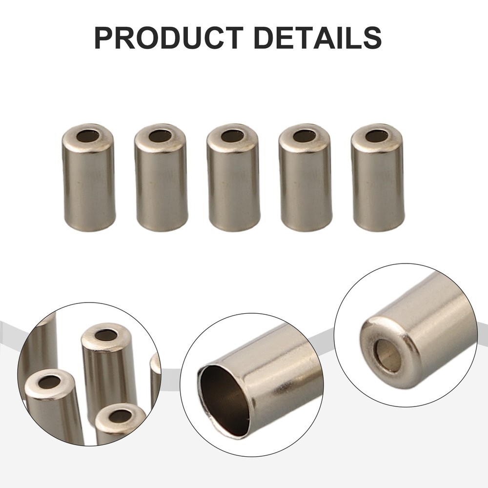 50Pcs Brake Cable End Cap 5mm Bicycle Cable Housing Ferrules Practical