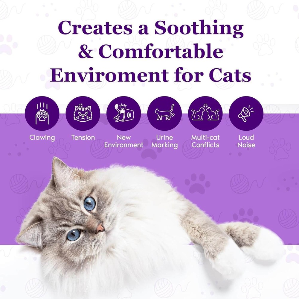 Purrfect Calm Cat Diffuser – Natural Odorless Calming Solution for Stress Relief