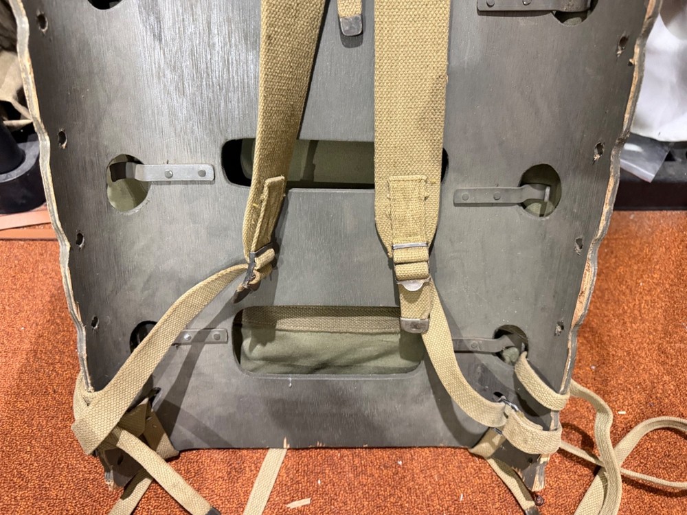 ORIGINAL WWII US ARMY M1944 EQUIPMENT AMMO CARRY PACK BOARD BACKPACK W/PACK