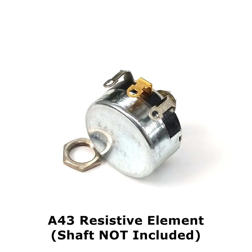 Clarostat A43-2000, 2W 2K Ohm Linear Wirewound Potentiometer Element ~ NO SHAFT