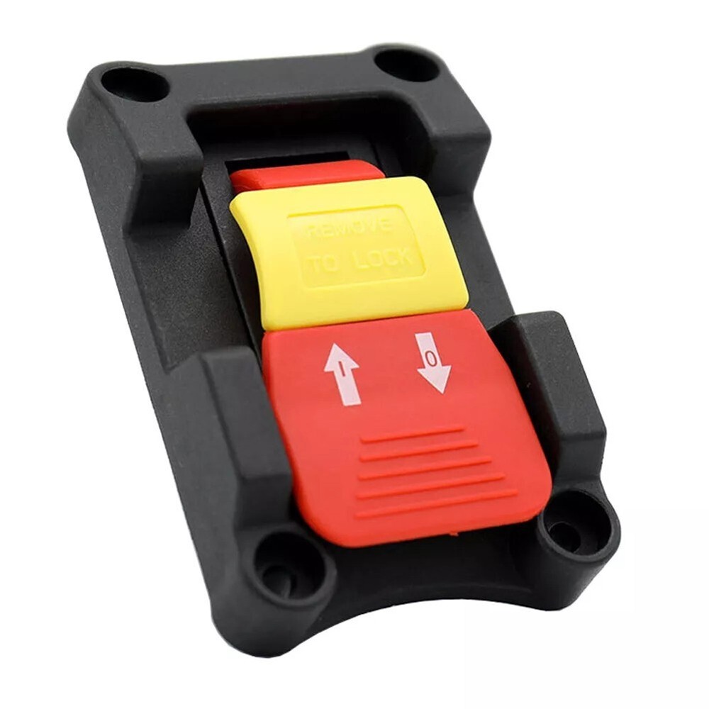 Locking Key Switch 20A DPDT Pushbutton Switch for Table Saws and Routers
